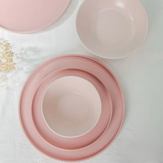 Portugal Porto Old Town Collection Ceramic 8 Piece Plate Set