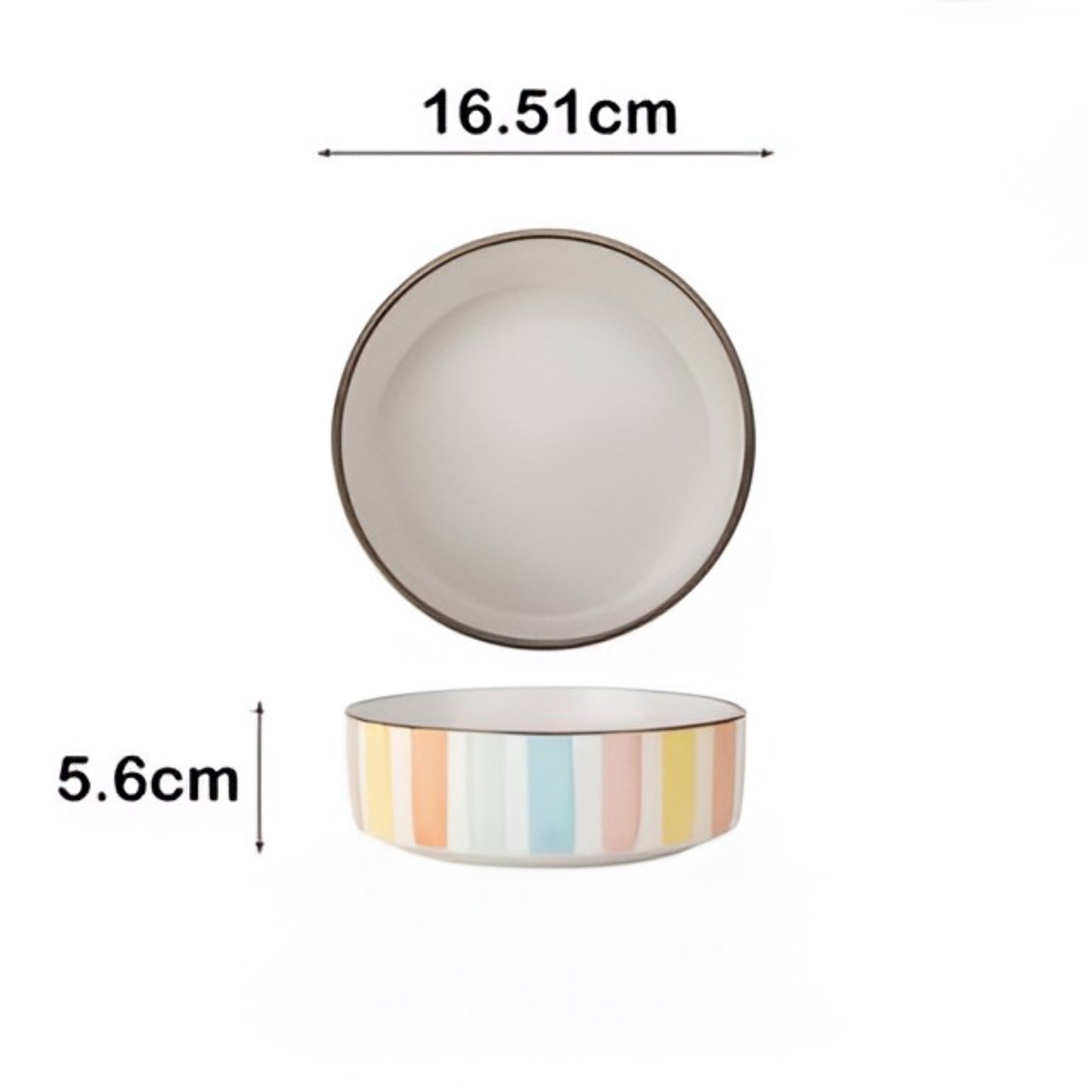 Hemidall Collection Ceremic 6 Piece Bowl Set