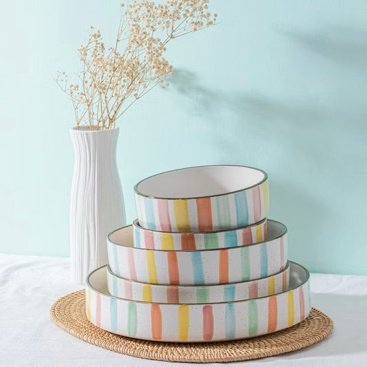 Hemidall Collection Ceremic 6 Piece Bowl Set