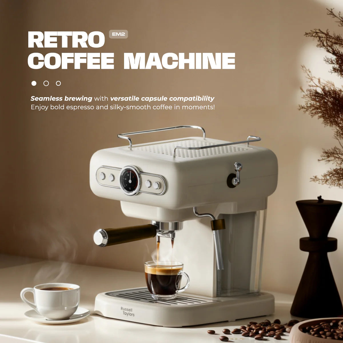 20 Bar Espresso Coffee Machine