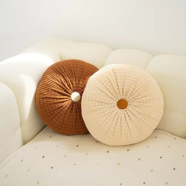 Round Throw Pillow Set