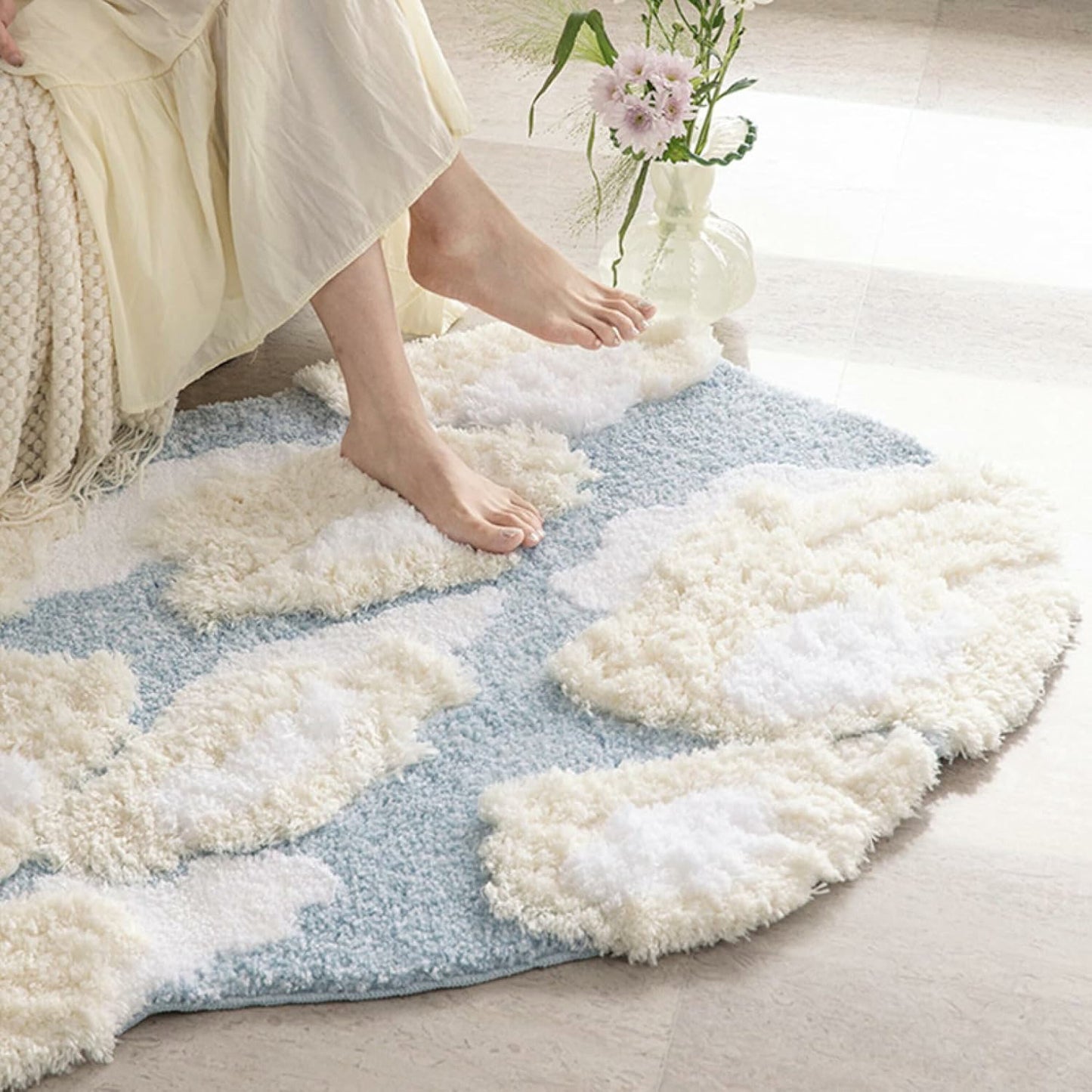 Cloud Tufted Velvet Rug