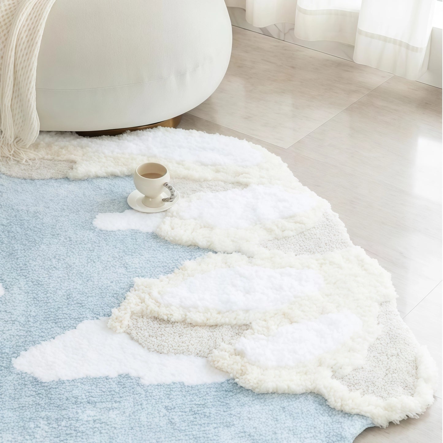 Cloud Tufted Velvet Rug