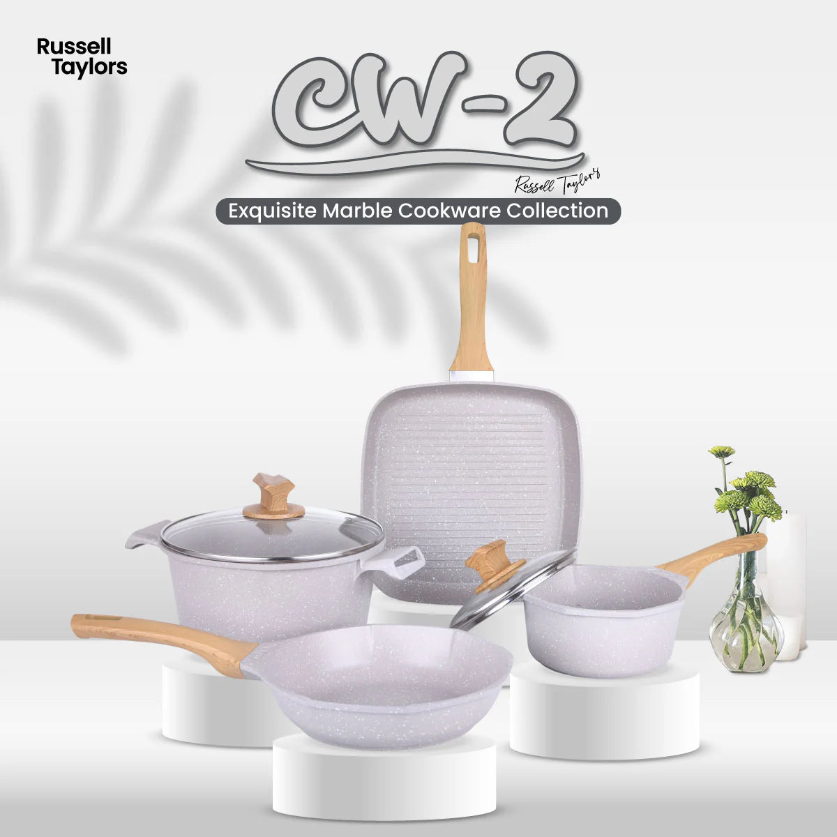 Marble Non Stick Cookware Set