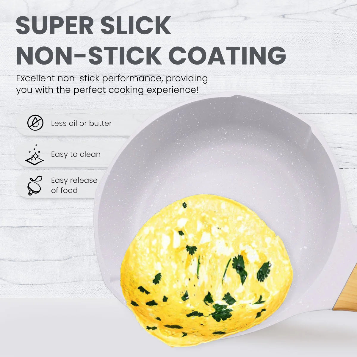 Marble Non Stick Cookware Set