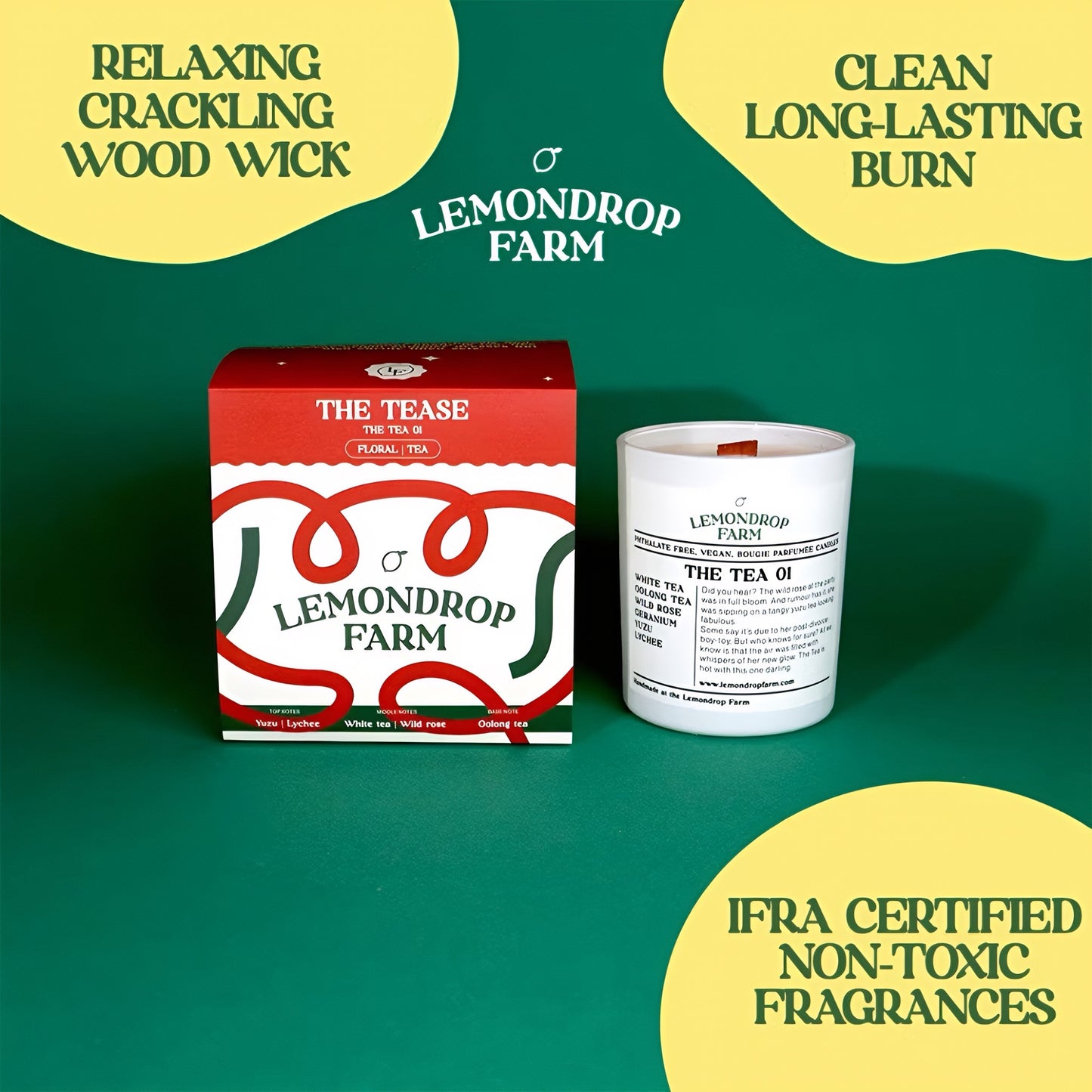 Non Toxic Tea Scented Candles