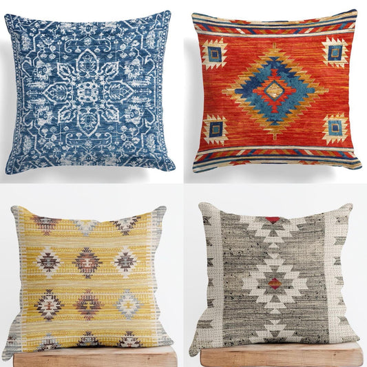 Turkish Kilimanjaro Printed Cushion Cover